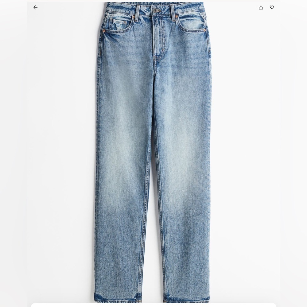 H&M Light Blue Slim Straight Jeans